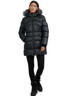 Best Sale Ares Matelasse Pour Femmes Avec Contour En Fausse Fourrure Femmes Matelassés
