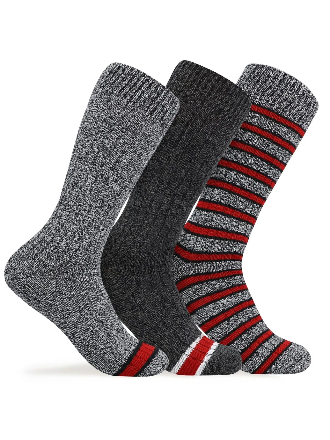 Flash Sale Chaussettes Mi-Hautes Poids Lourd Pour Hommes Paquet De 3 Hommes Chaussettes