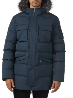 Store Hamilton Parka Matelasse Pour Hommes Avec Contour En Fausse Hommes Parkas