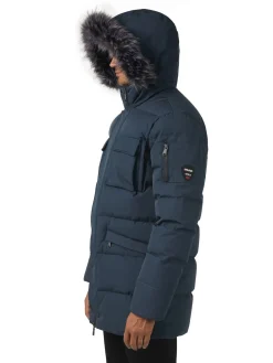 Store Hamilton Parka Matelasse Pour Hommes Avec Contour En Fausse Hommes Parkas