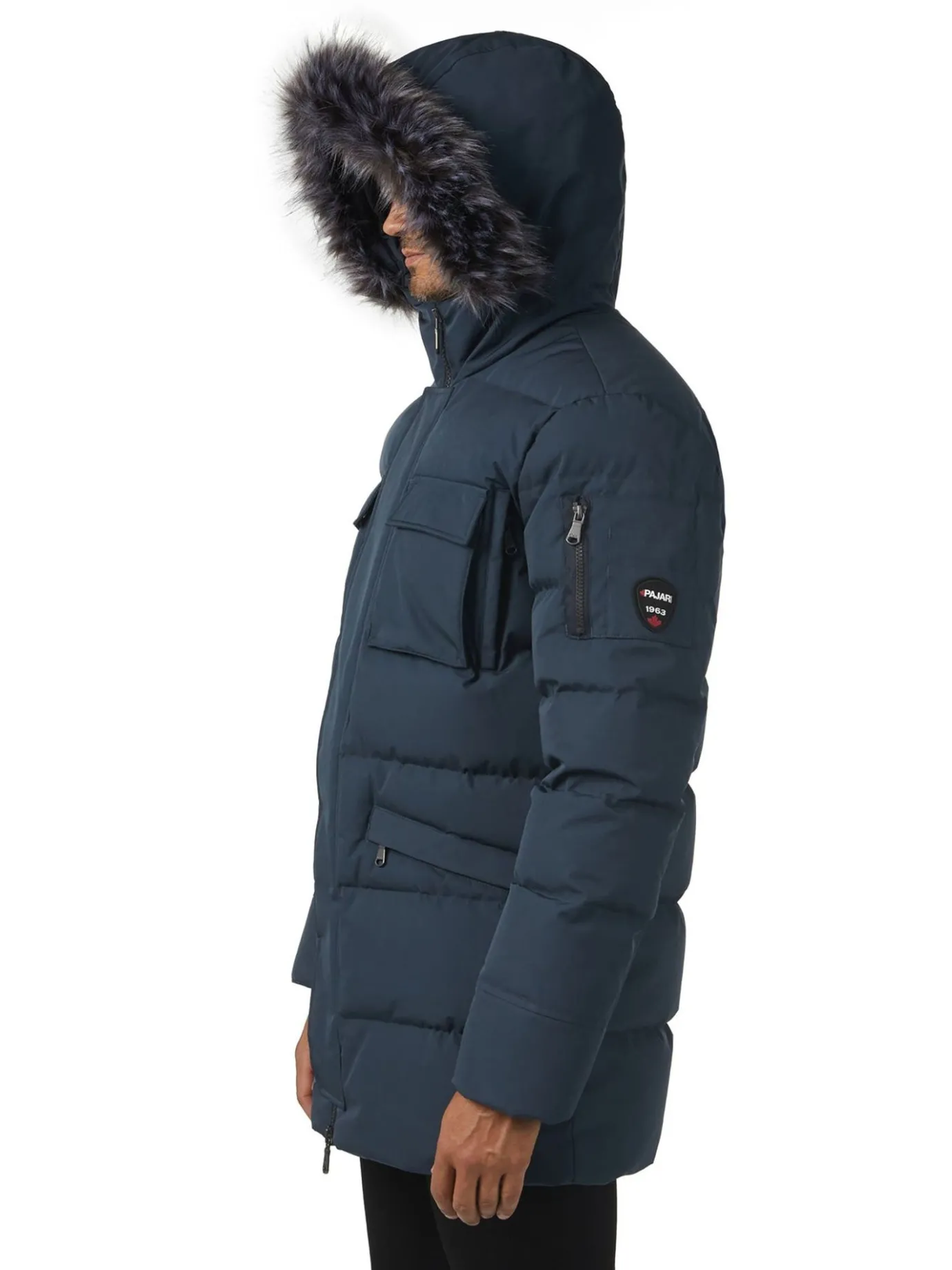 Store Hamilton Parka Matelasse Pour Hommes Avec Contour En Fausse Hommes Parkas