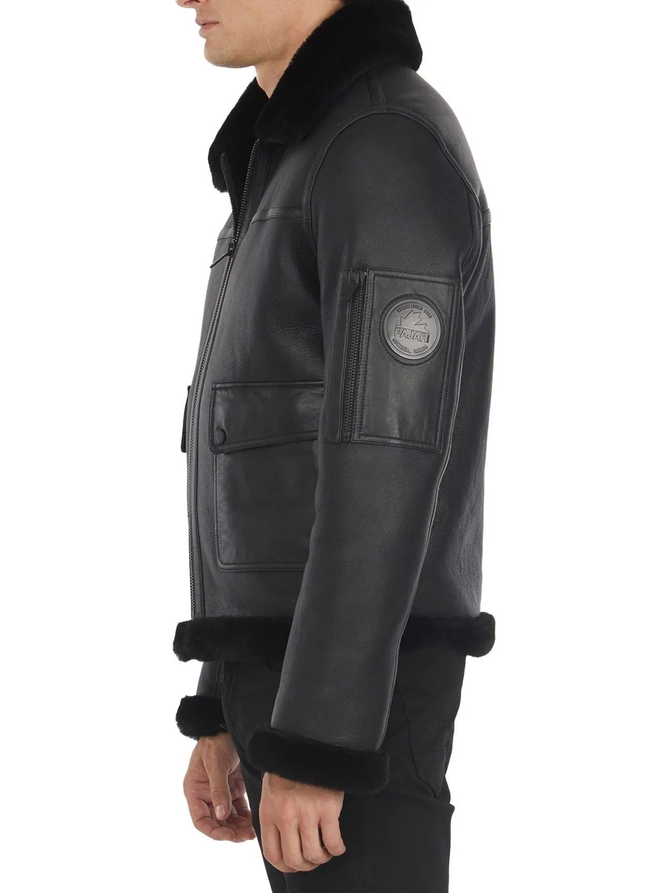 Flash Sale Heritage Aviator Blouson En Peau De Mouton Pour Hommes Hommes Bombers