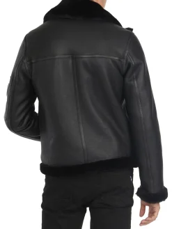 Flash Sale Heritage Aviator Blouson En Peau De Mouton Pour Hommes Hommes Bombers