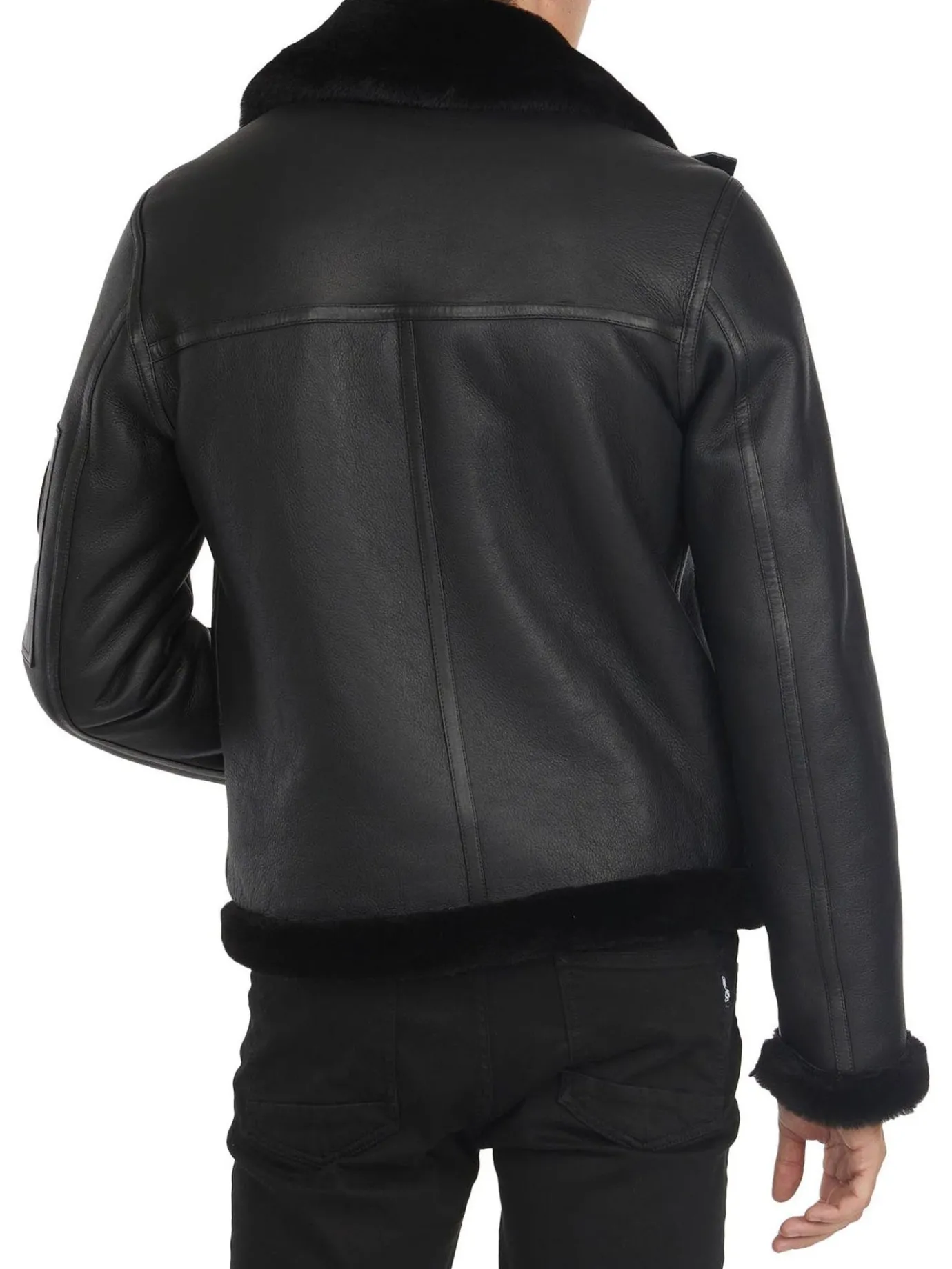 Flash Sale Heritage Aviator Blouson En Peau De Mouton Pour Hommes Hommes Bombers