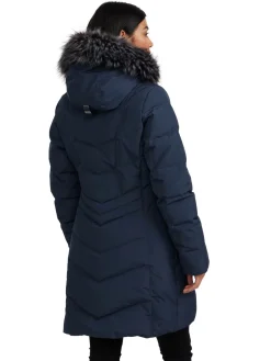 Store January Manteau Matelasse Pour Femmes Avec Fausse Fourrure Femmes Matelassés