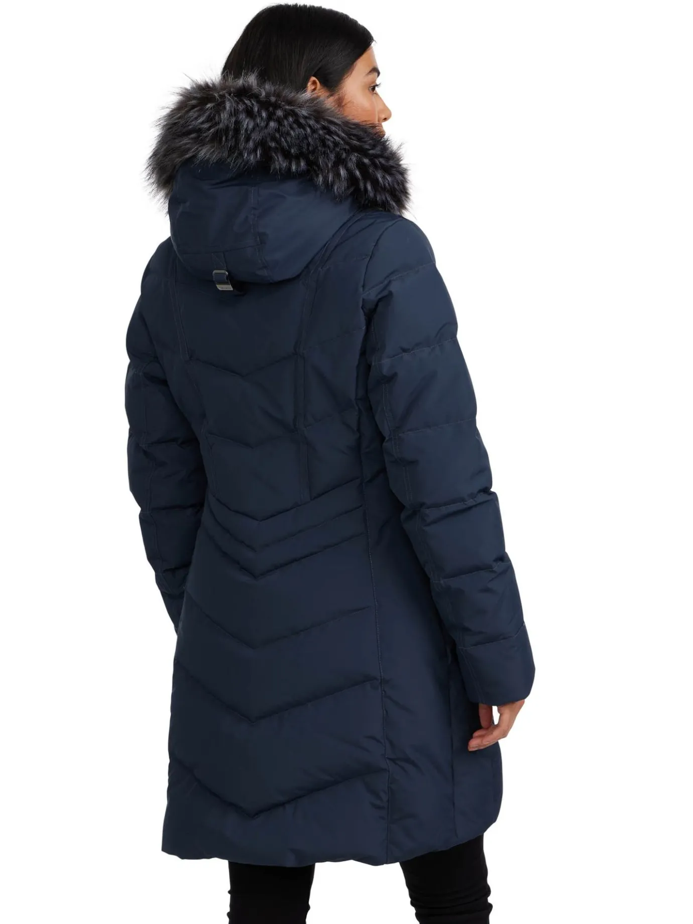 Store January Manteau Matelasse Pour Femmes Avec Fausse Fourrure Femmes Matelassés