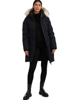 Shop January Manteau Matelasse Pour Femmes Avec Fausse Fourrure Femmes Matelassés