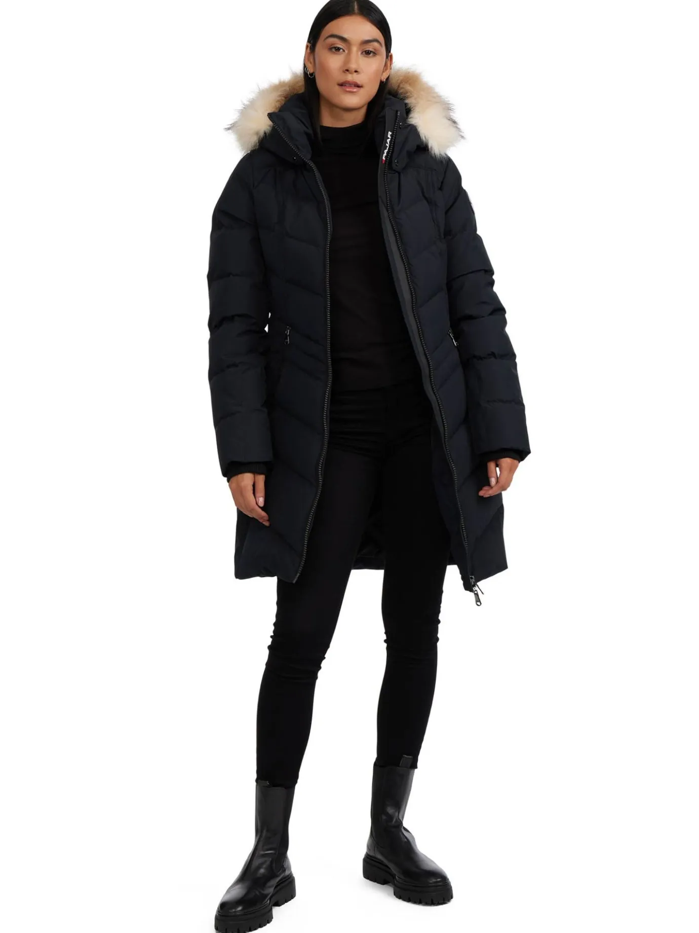 Shop January Manteau Matelasse Pour Femmes Avec Fausse Fourrure Femmes Matelassés
