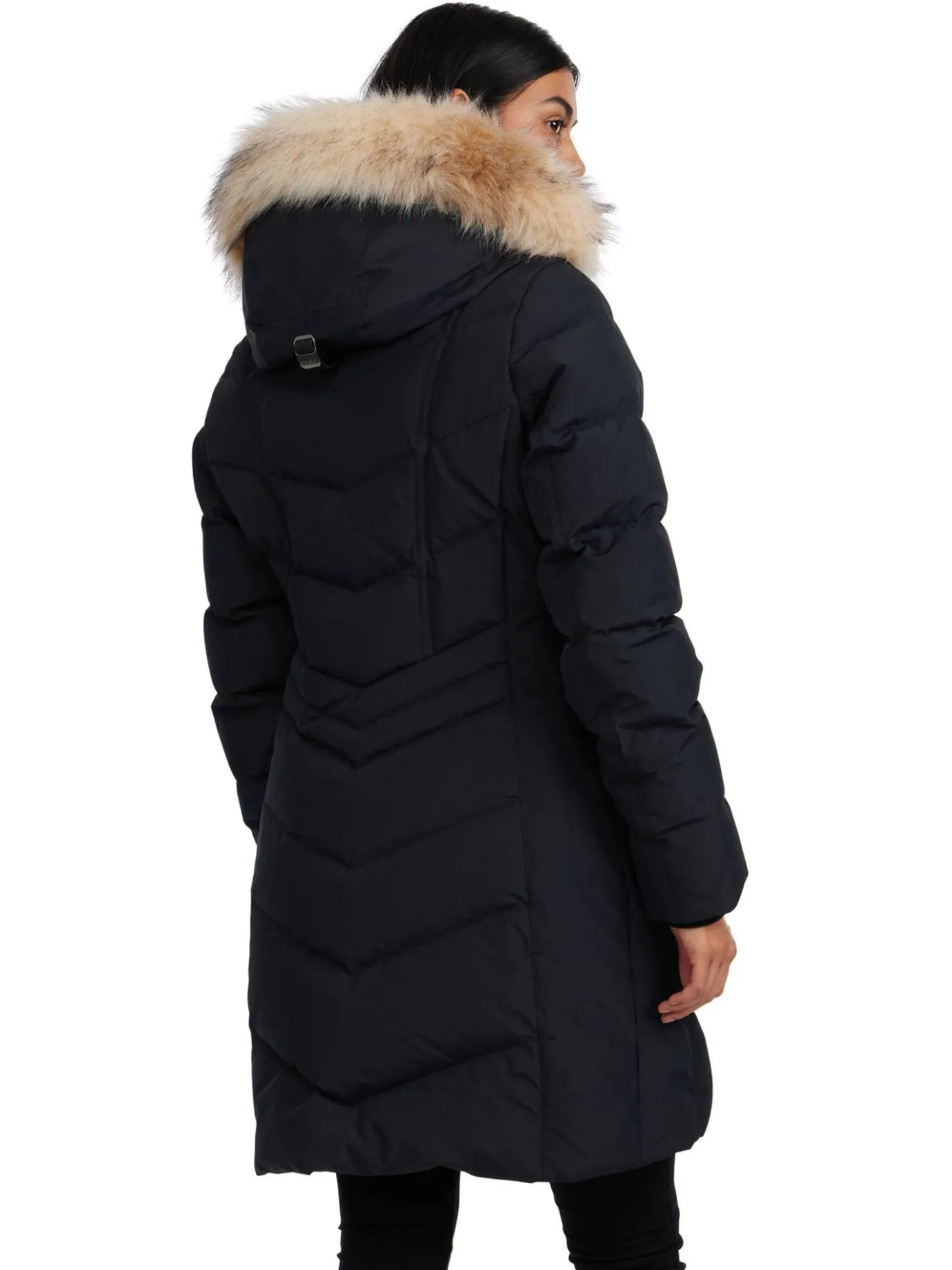Shop January Manteau Matelasse Pour Femmes Avec Fausse Fourrure Femmes Matelassés