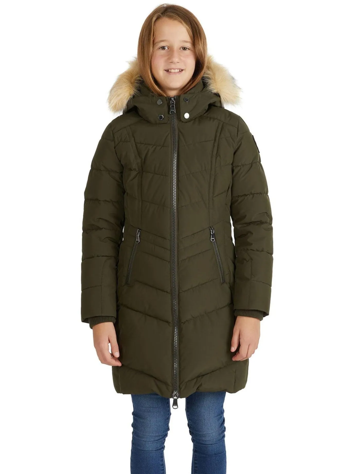 Cheap January Manteau Matelassee Pour Filles Enfants Manteaux
