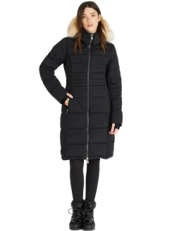 Flash Sale Jupiter Matelasse Pour Femmes Avec Fausse Fourrure Femmes Parkas