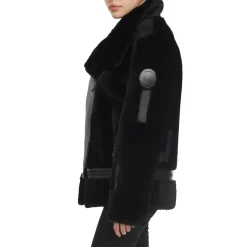 Cheap Naomi Veste Perfecto En Peau De Mouton Pour Femmes Femmes Bombers