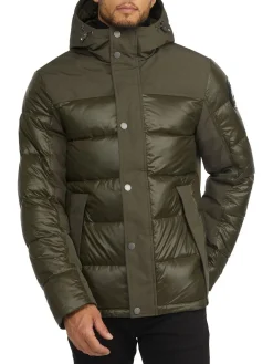 Clearance Olsen Matelasse Leger Pour Hommes Hommes Matelassés