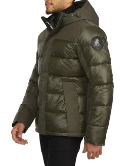 Clearance Olsen Matelasse Leger Pour Hommes Hommes Matelassés