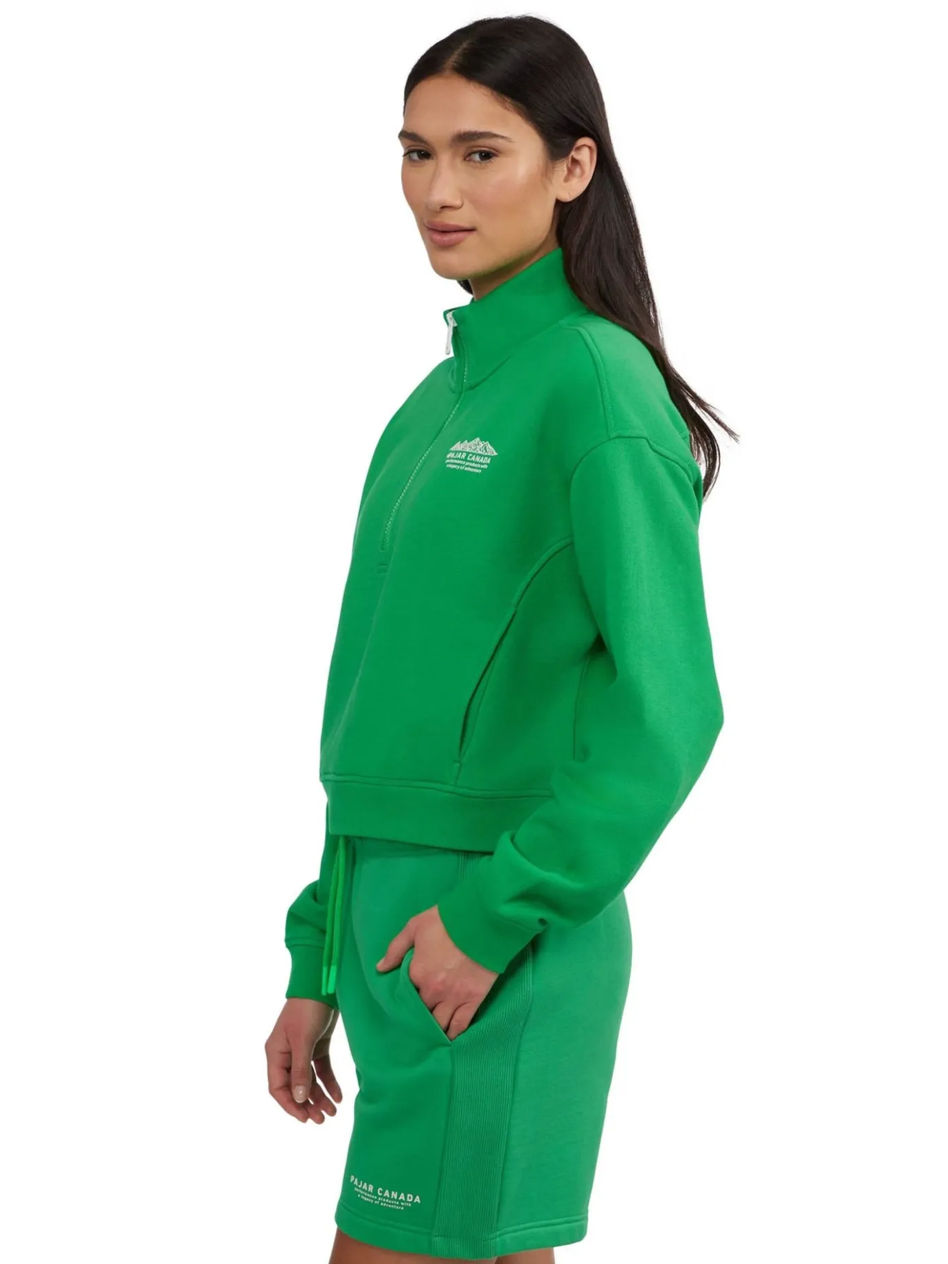 Hot Pearson Pull Coupe Essentielle Demi-Zip Pour Femmes Femmes Hauts