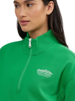 Hot Pearson Pull Coupe Essentielle Demi-Zip Pour Femmes Femmes Hauts