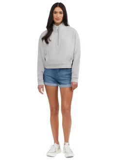 New Pearson Pull Coupe Essentielle Demi-Zip Pour Femmes Femmes Hauts