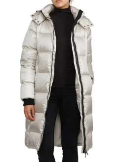 Store Solstice Matelasse Long Pour Femmes Femmes Matelassés