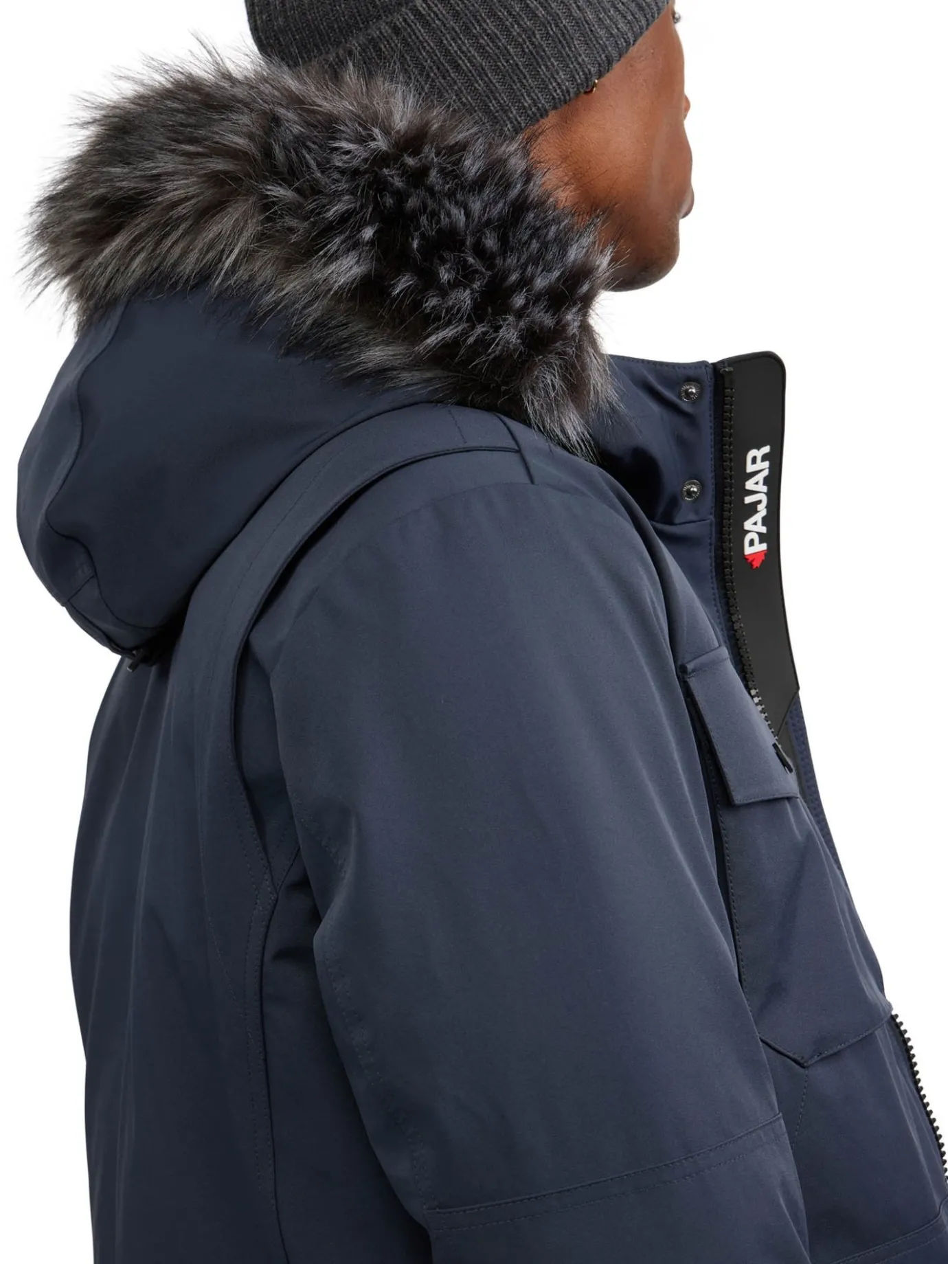 Best Sale Soren Parka Pour Hommes Avec Contour En Fausse Fourrure Hommes Parkas