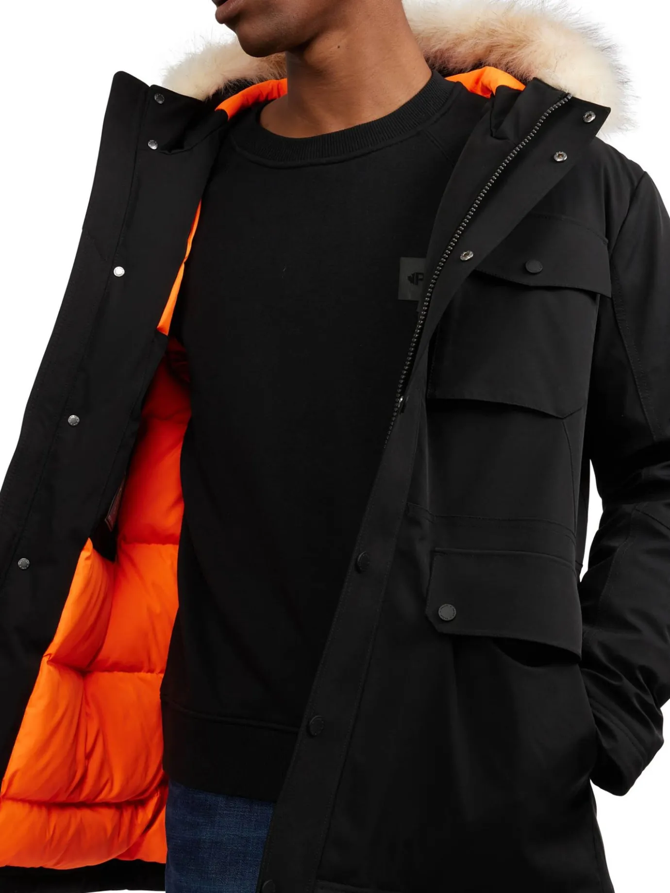 Sale Soren Parka Pour Hommes Avec Contour En Fausse Fourrure Hommes Parkas
