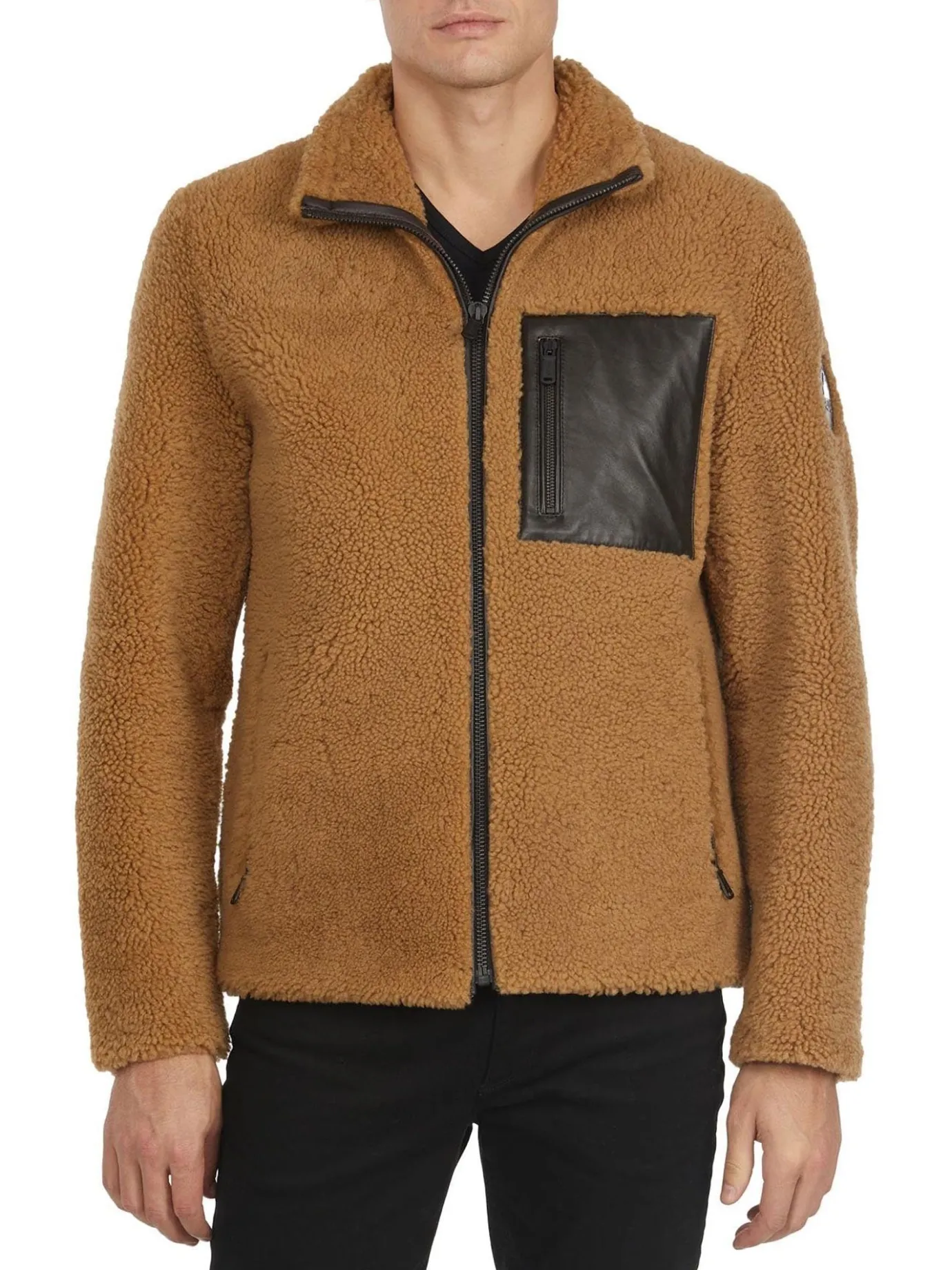 Cheap Teddy Manteau En Peau De Mouton Pour Hommes Hommes Bombers