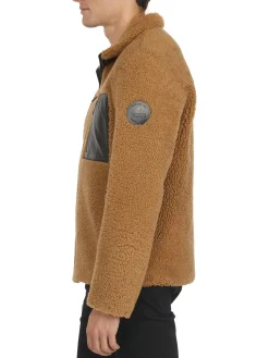 Cheap Teddy Manteau En Peau De Mouton Pour Hommes Hommes Bombers