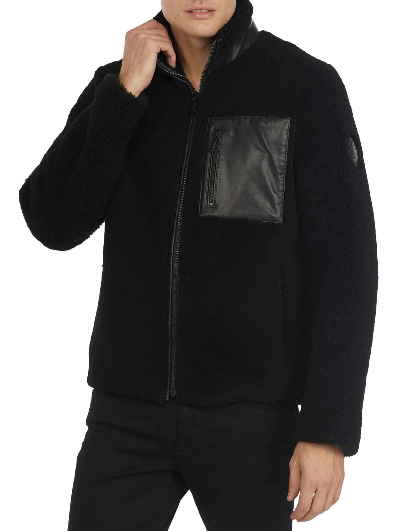 Fashion Teddy Manteau En Peau De Mouton Pour Hommes Hommes Bombers