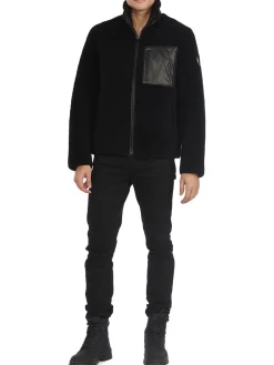 Fashion Teddy Manteau En Peau De Mouton Pour Hommes Hommes Bombers