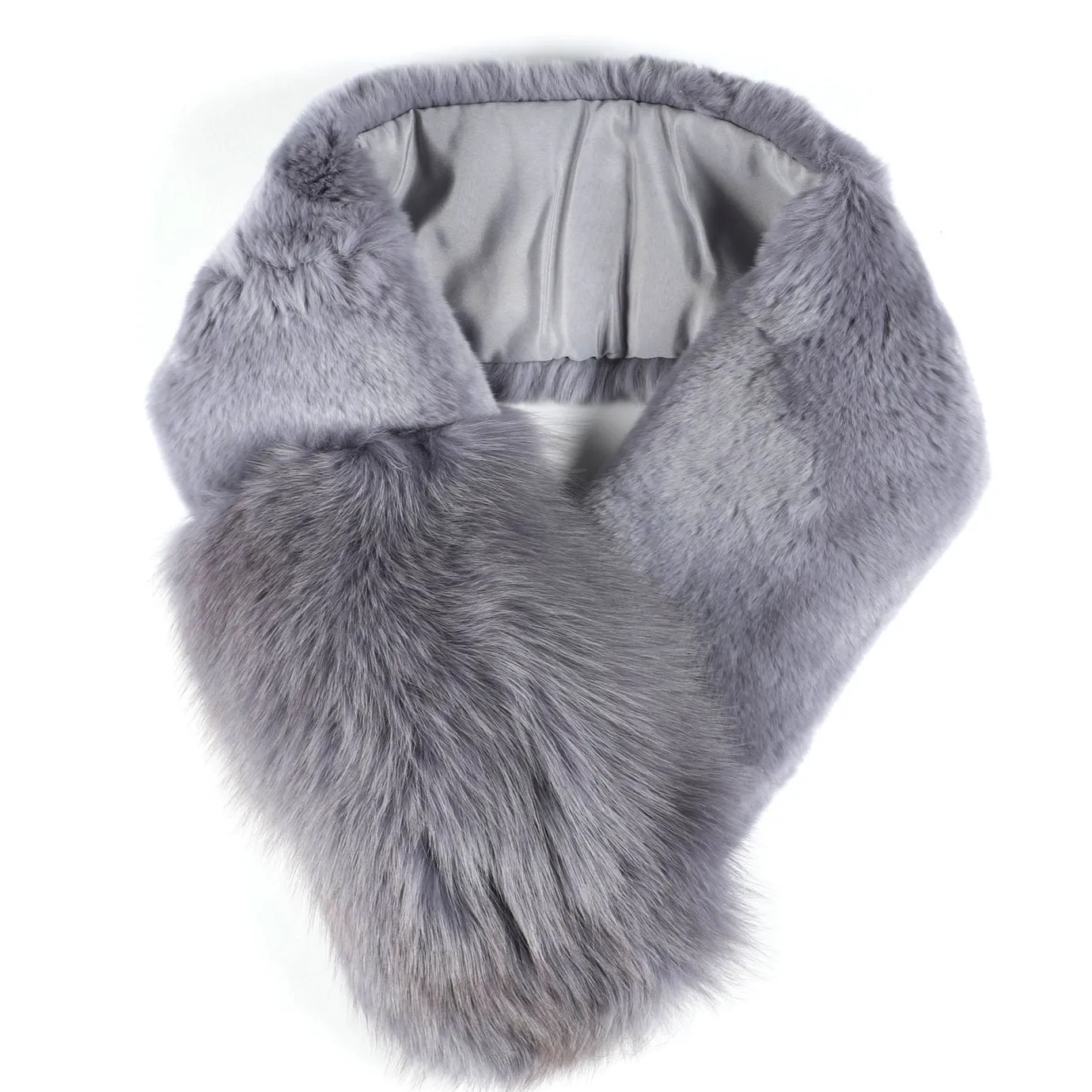 Clearance Violette Echarpe En Fourrure Pour Femmes Femmes Écharpes