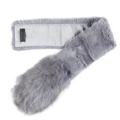 Clearance Violette Echarpe En Fourrure Pour Femmes Femmes Écharpes