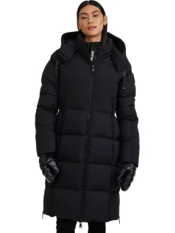Fashion Zaniah Manteau Matelasse Long Pour Femmes Femmes Matelassés